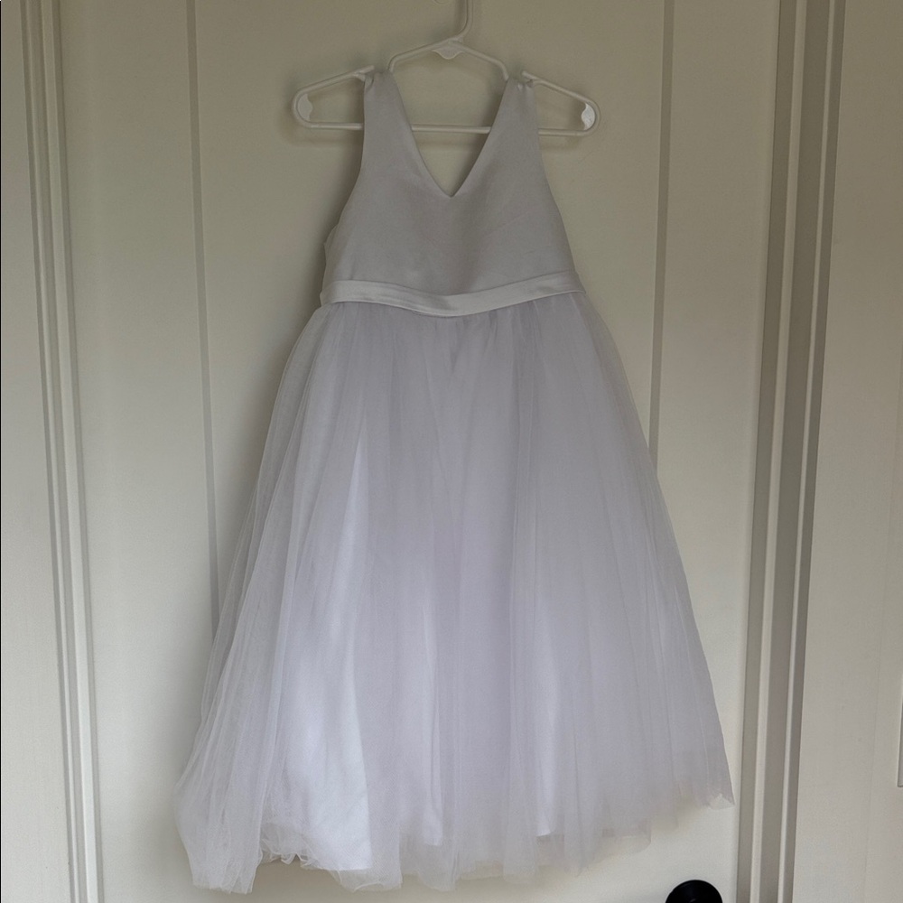 Azazie White Tulle Flower Girl Dress Size 4T